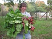 Erin with Turnips